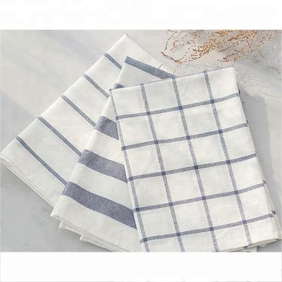 Customized Cotton Linen Recycled Restaurant Basic Table Cloth Stock  Stripe Napkin