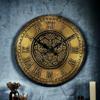 Vintage Clock Brass Handcrafted Wooden Wall Clock