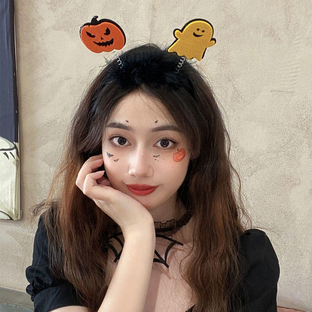 Spider Halloween Hairband Cartoon Ghost Headband Cute Pumkin Hairband  Halloween Party