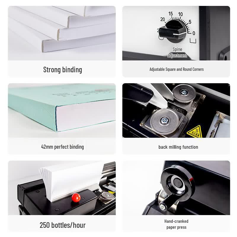 Yujia Automatic Wireless Hot Melt Binding Machine CN Plug (adapter Included)
