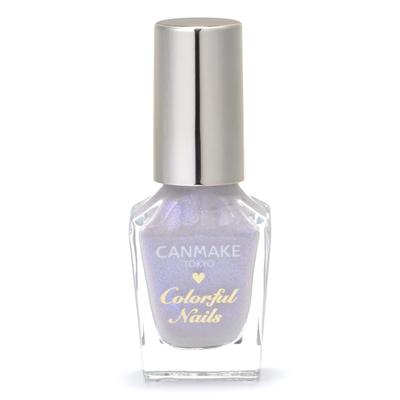 Canmake Colorful Nails N64 Dewdrops Nail Highly 8ml Polish, Lilac, Glossy, Sheer, Dull, Pigmented, Quick-Drying, Self-Nail Polish,