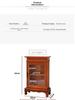 Retro Wooden Desktop Storage Cabinet and Display Stand