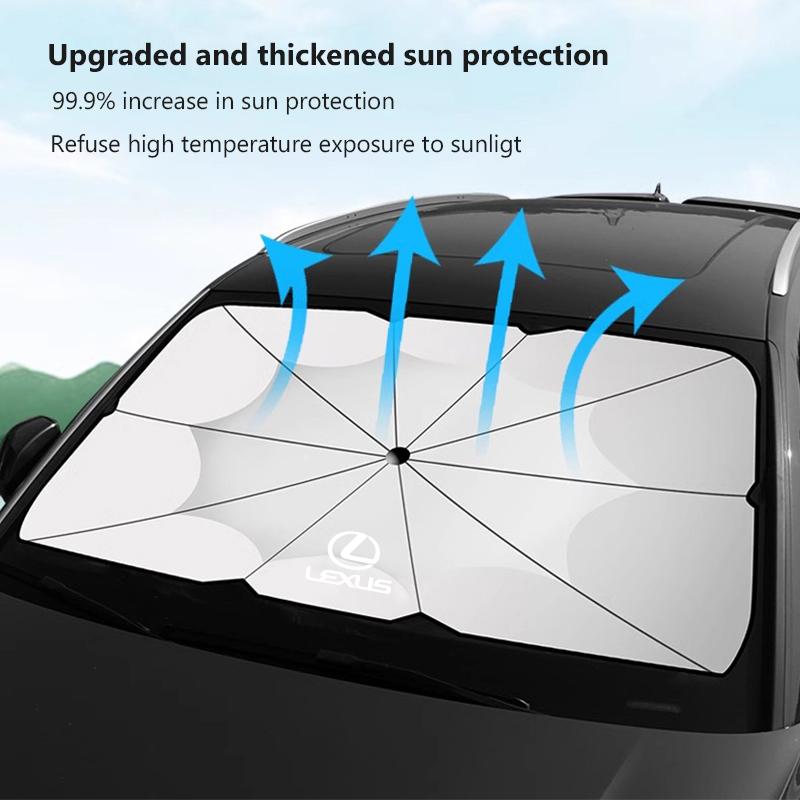 Car Windshield Sun Shade Umbrella Visor UV Protection Shield For Lexus LS LC RZ IS350 ES300 GS350 CT200h GX460 LX570 RX500h NX30