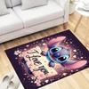 1pc Stitch Pattern Area Rug Soft Flannel Floor Mat for Living Room,Office,Bedroom and Carpet