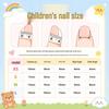 Cinnamonroll Doggy 3D Baby Nail Stickers - Handmade Children's Wearable Short Style Manicure