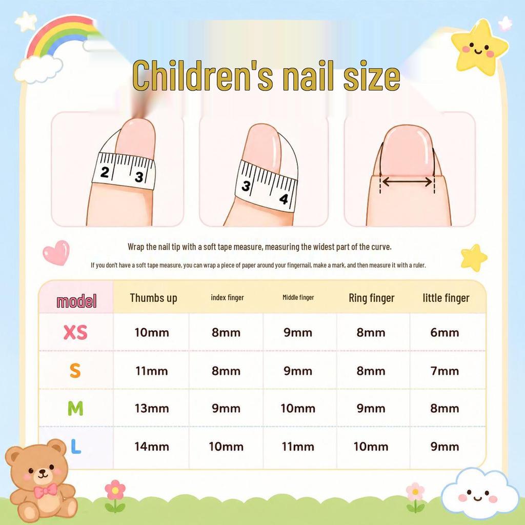 Cinnamonroll Doggy 3D Baby Nail Stickers - Handmade Children's Wearable Short Style Manicure