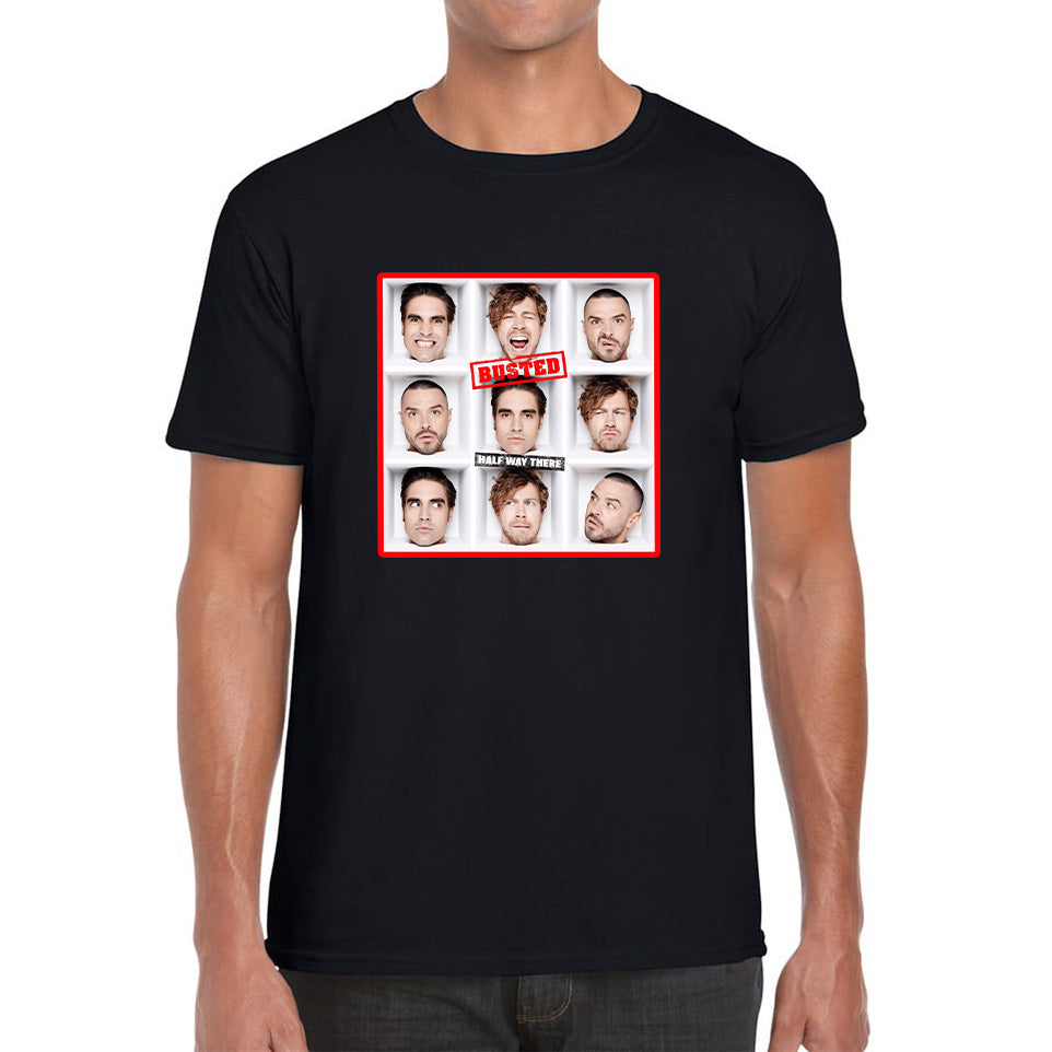 

Half Way There Studio Album By Busted English Pop Punk Band Busted 20th Anniversary Mens Tee Top XL