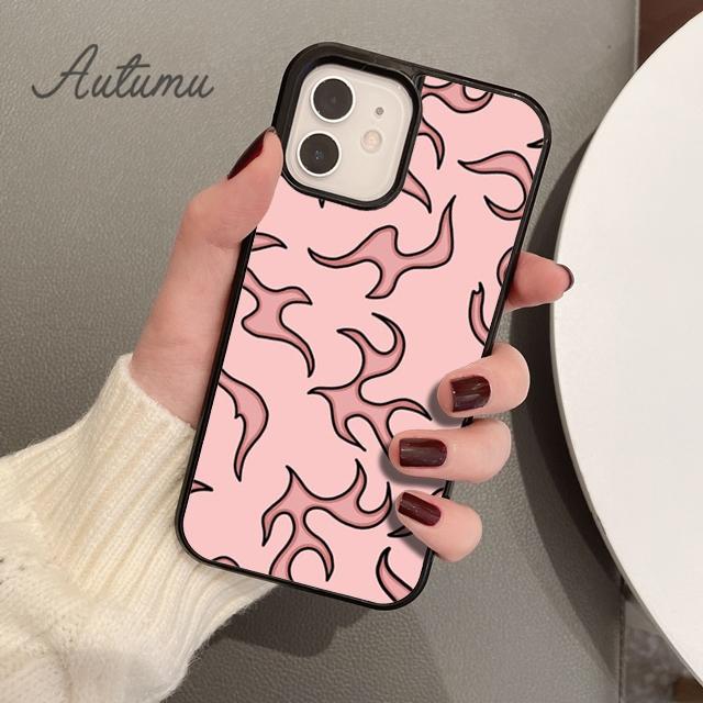 Flames Phone Case for iPhone 11 12 13 14 Pro Max mini X XR XS SE 2020 5 6S 7 8 Plus Samsung Galaxy S21 S22 Cover shell