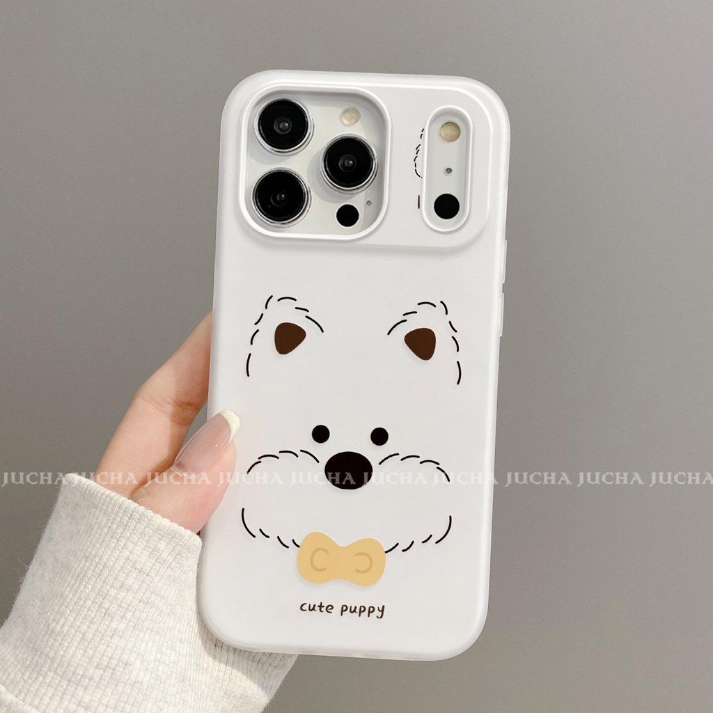 Applicable to Apple 11promax mobile phone case new anti-drop 11por advanced sense hand-drawn cartoon West Highland