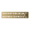 Traveler's Company Midori Messing Bokmerke Mal Alfabet 42169006 - Unikt Alfabetdesign for Notater og Journaler