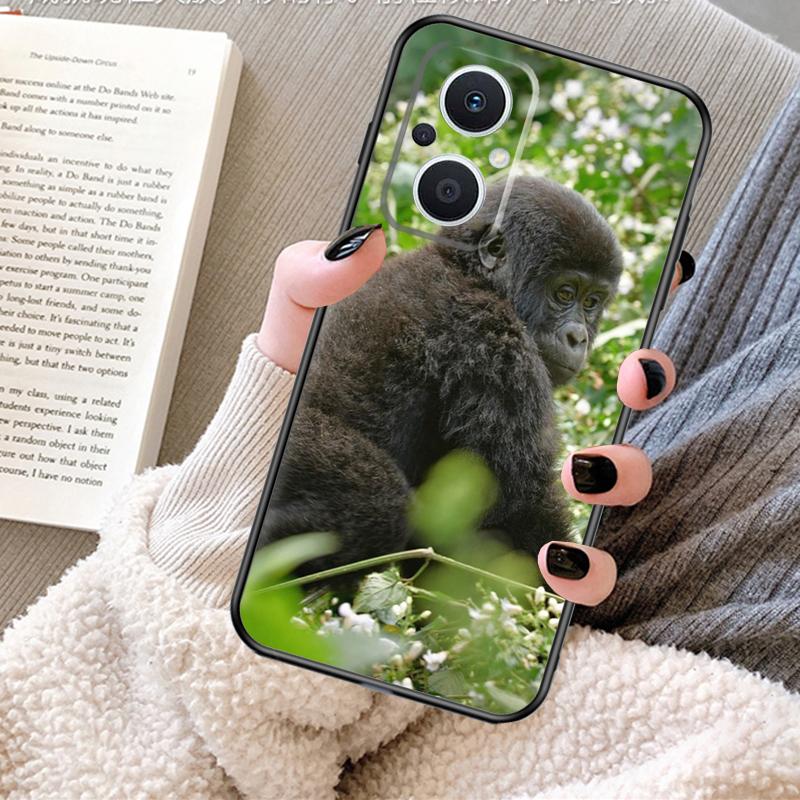 Monkey Gorilla Ape Baby Case For OPPO Reno 12 F 13 13F 11F 8T 7 8 10 Pro OPPO Find X8 Pro X6 X3 X5 Lite Cover Fundas
