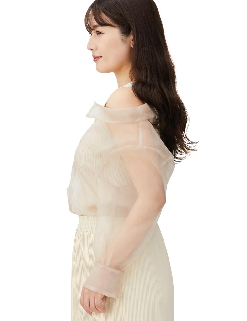 [JILL von JILL STUART] [Vorbestellung]: [Ankunft Ende März - Anfang April] Transparentes Hemd-Lagen-Set