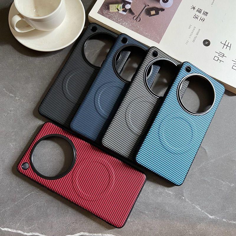 For OnePlus 13 12 Case Soft Silicone Carbon Fiber Magnetic Protective Back Cover Case For OnePlus 13 12 11 1+13 Full Cover Shell