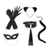 Halloween Sexy Catwoman Cosplay Set: Cat Ears & Tail Accessories