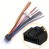 16Pin To ISO Wiring Harness Adapter 16P Plug ISO Connector Conversion Cable Universal Accessories Wire for DIN Screen Car Radio