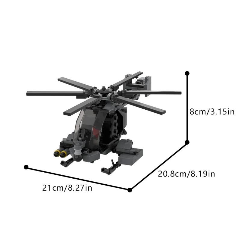 MOC AH-7 Notar Helicopters Stavebnice Model Vojenský útočný vrtuľník Tehly Montážne Hračky Vzdelávacie Hračky pre Deti Vrtuľníky Darčeky