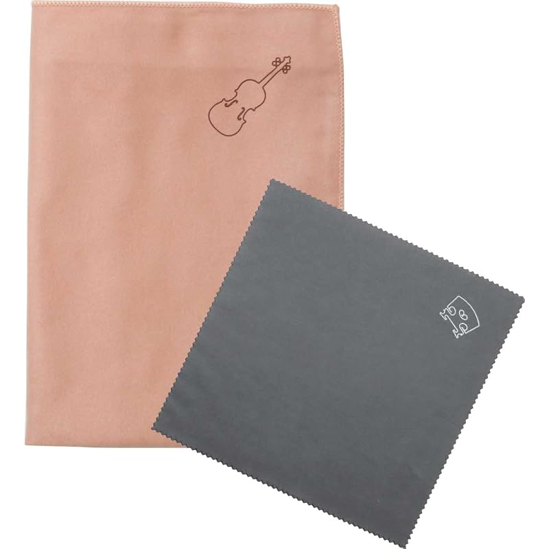 Set of 2 rosin cleaning cloths for stringed instruments - SCC-01 Pink (PNK)