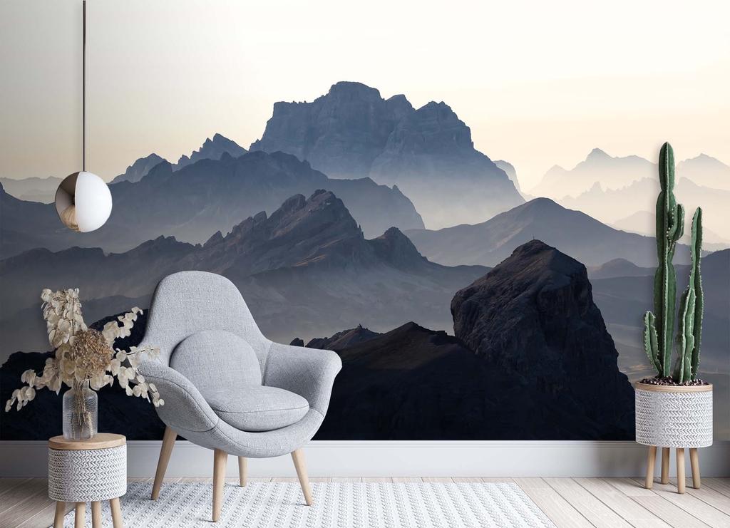 Wallpaper Mountains In the Fog
