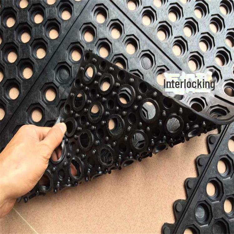 Elegant Oil-Proof, Non-Slip Rubber Mat for Kitchens, Bathrooms, and Restaurants
