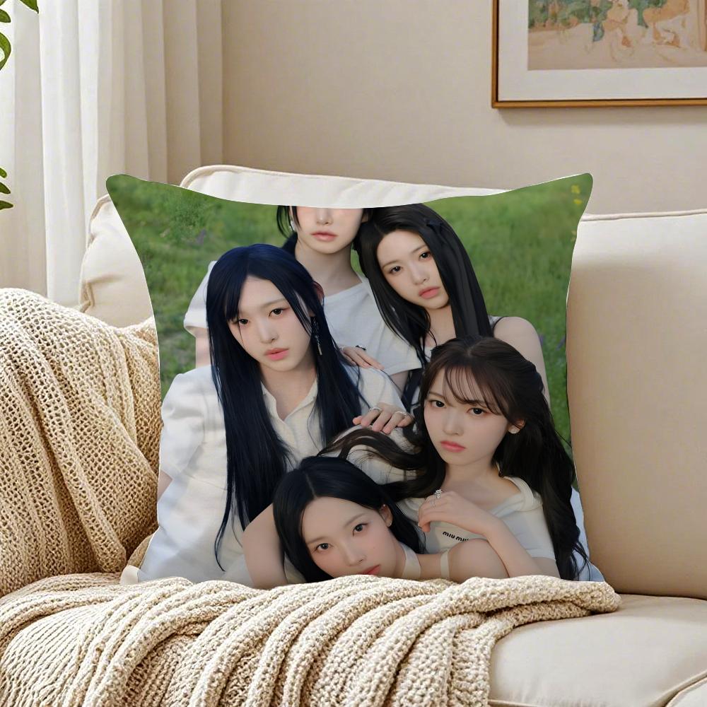 GirlGroup Kpop RRESCENE Cushion Cover Pillowcase Antidustmite living Room Sofa Decor Cushion Room