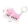 Bear Mini Electronic Piano Keychain Vertical Musical Instrument Piano Keyring  Bag Accessories