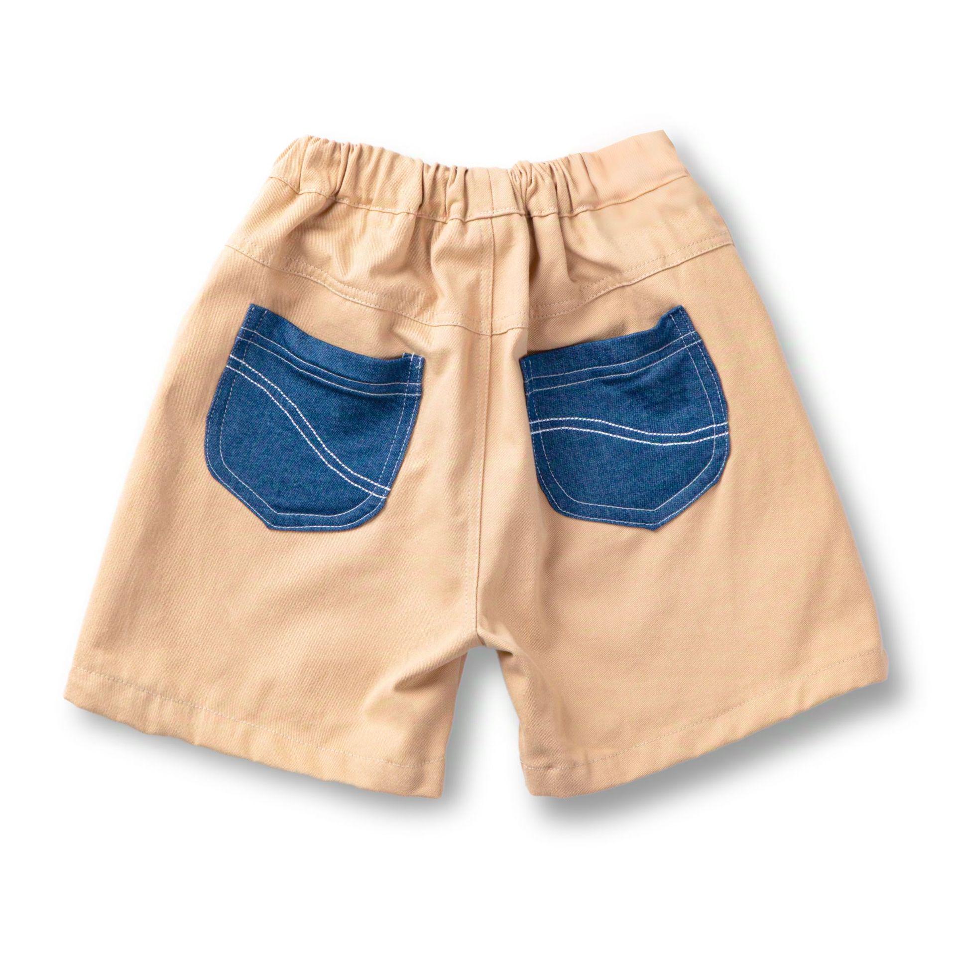 2026 Japanese Style Kids Cargo Shorts - Trendy Cotton for Boys & Girls 130cm