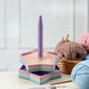 Rainbow Color Extra Thick Yarn Holder Stand, Detachable 360° Spinning Thread Spool Rack for Knitting & Crochet Storage