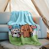 Bubu Dudu Theme Printed Blanket - Perfect for Couch, Bed, Travel & Outdoor Use | Machine Washable, Cozy & Durable.