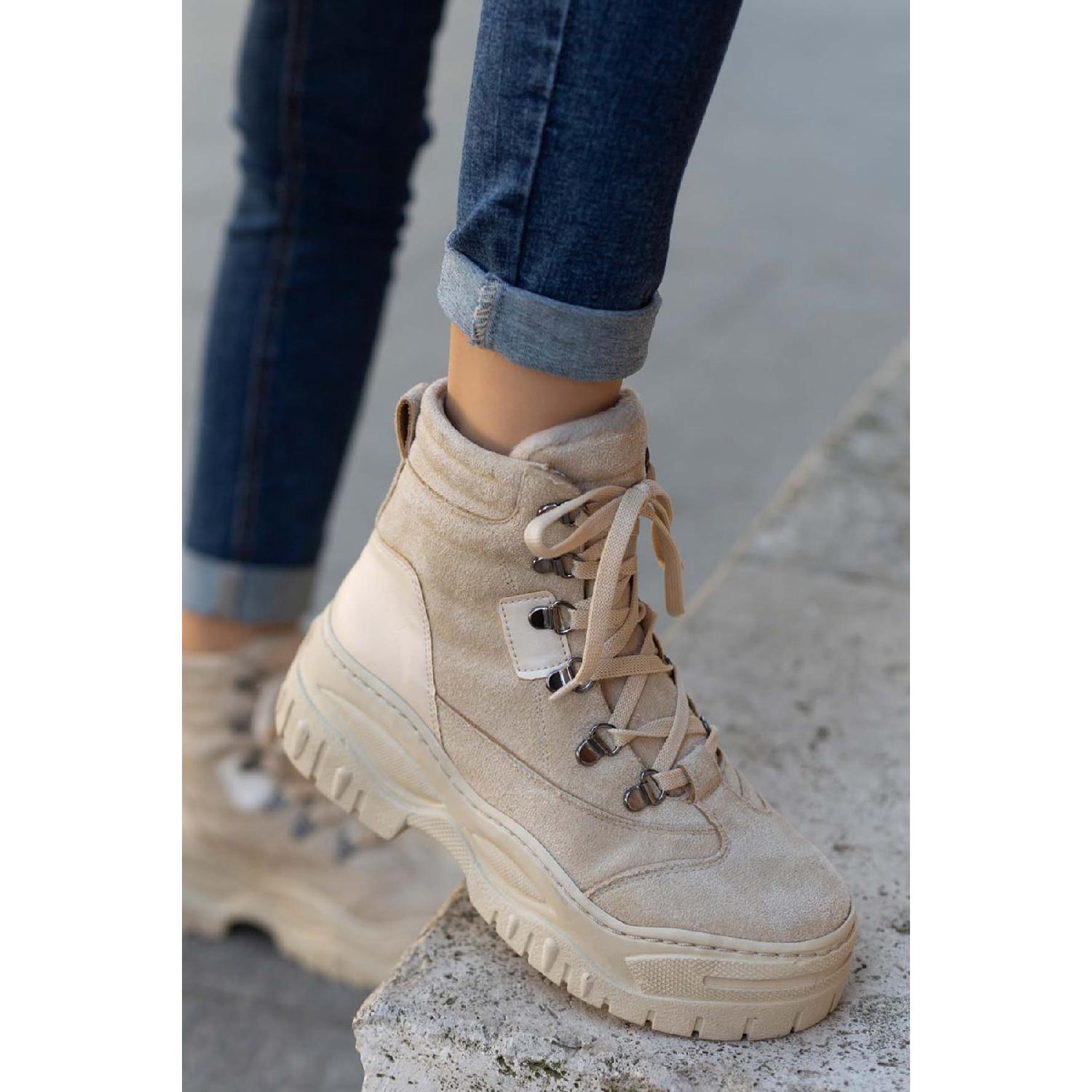 

Бежевые женские ботинки Ds.0lna 35