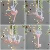 Snowflake Icicle Christmas Pendants Crystal Acrylic Christmas Tree Ornaments Happy New Year Home Table Decor Hanging Pendant