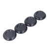 4PCS Piano Floor Protector Anti Vibration Small Size Non Slip Piano Caster Cups Floor Protector Black