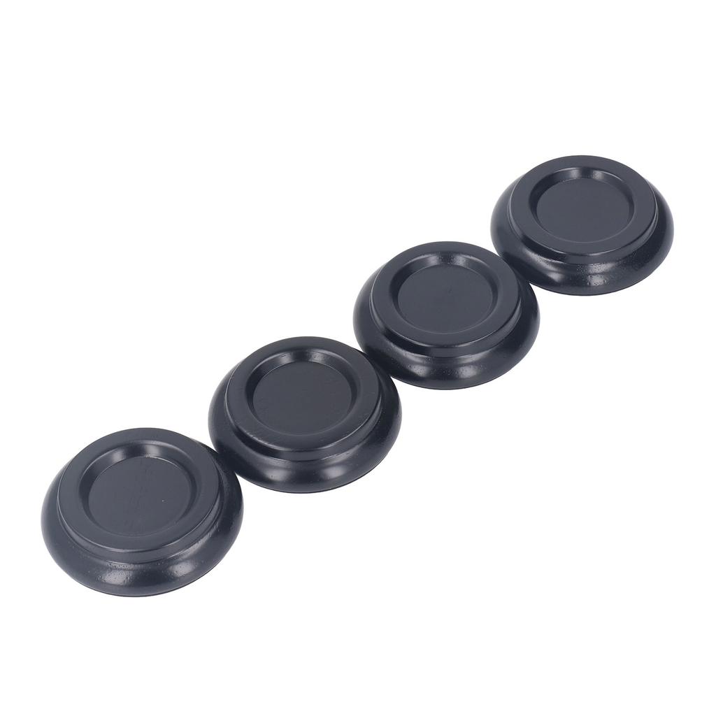 4PCS Piano Floor Protector Anti Vibration Small Size Non Slip Piano Caster Cups Floor Protector Black