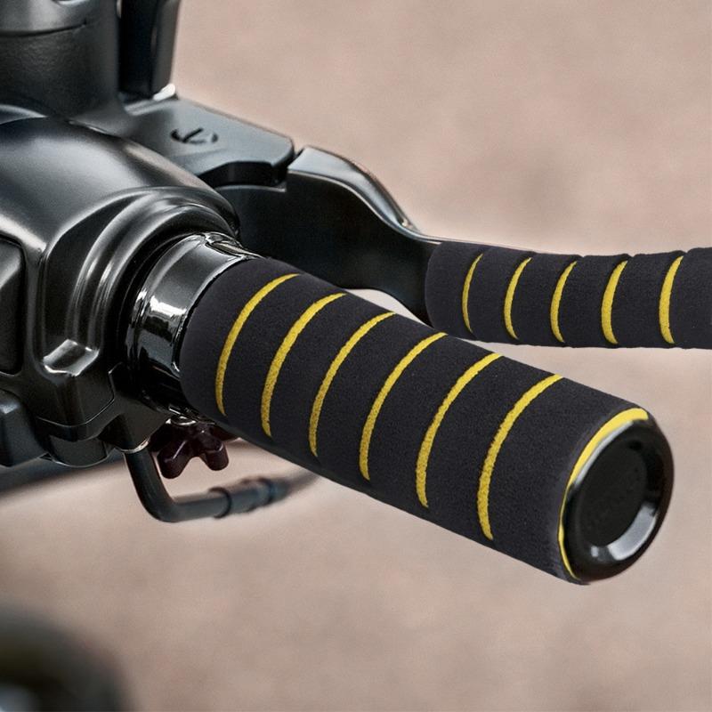 4PCS/SET Bicycle and Motorcycle Handlebar Foam Sponge Grip Cover Universal Anti-slip Soft Handlebar Modification Accessories