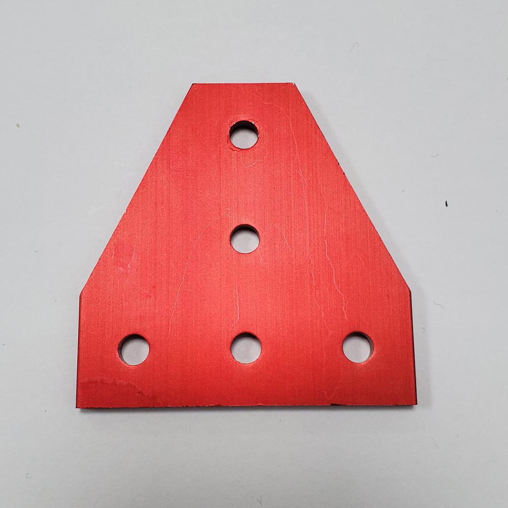 10pcs Strong Corner Angle Bracket Connection Joint Strip Board for V-Slot Aluminum Profile 2020 with 5 Holes