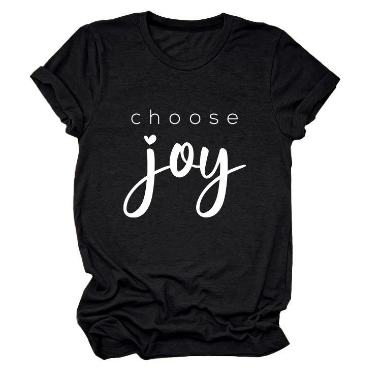 Simple casual temperament versatile women's round neck short-sleeved T-shirt base