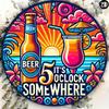 Beer Cocktail Time Metal Tin Sign Home Bar Decor Wall Art Gift