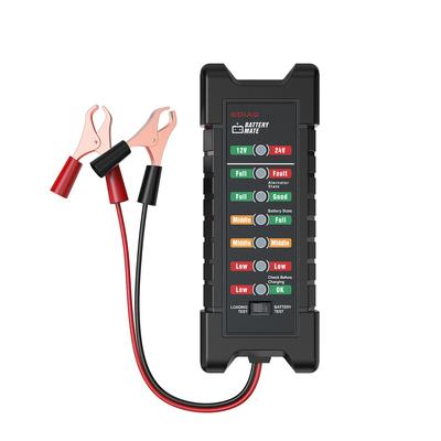 12V 24V Car Smart 11 Lights LED Battery Tester Load Test Reverse Protection Car Motorcycle Alternator Check Battery Voltage Tool