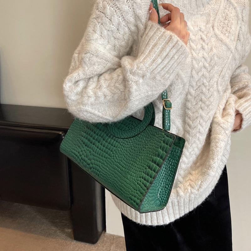 Luxury Crocodile Pattern Women Handbag Fashion Shoulder Bag Famous Brand Designer PU Leather Crossbody Bag Ladies Large Hand Bag