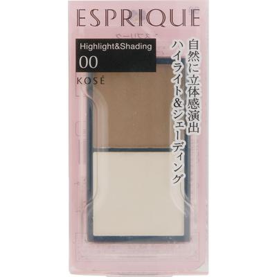 ESPRIQUE Highlighter & Shading 00 4,5g Wangenrouge, Highlighter, Schattierung Tragen Sie die helle Farbe auf den hohen Wangen und von der Stirn bis zu den Brüsten auf.