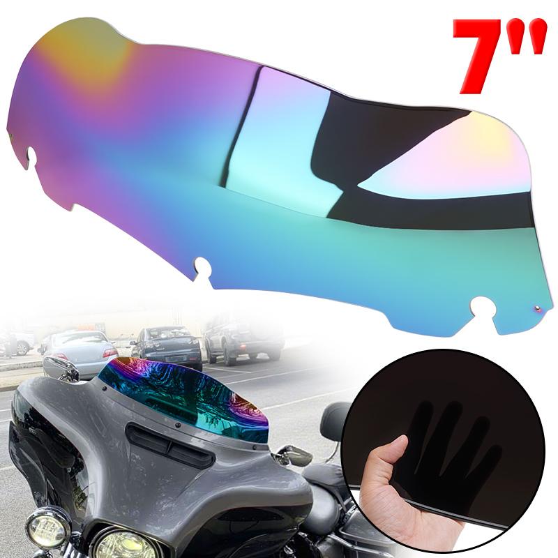 

7 Motorcycle Windshield Iridium Windscreen Case For Harley Road Glide Ultra Special FLHX FLHXS FLHTKSE 14-23 Wind Deflectors