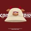Cute cartoon calf bucket hat student funny versatile basin hat sunshade sunscreen couple travel movie tide