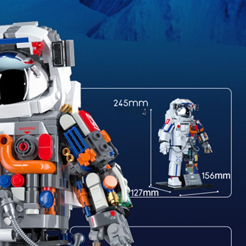MOC Aerospaces Astronaut Rocket V Launch Space Station Spacecrafts City Building Blocks Classic Model Bricks Kits Ideas
