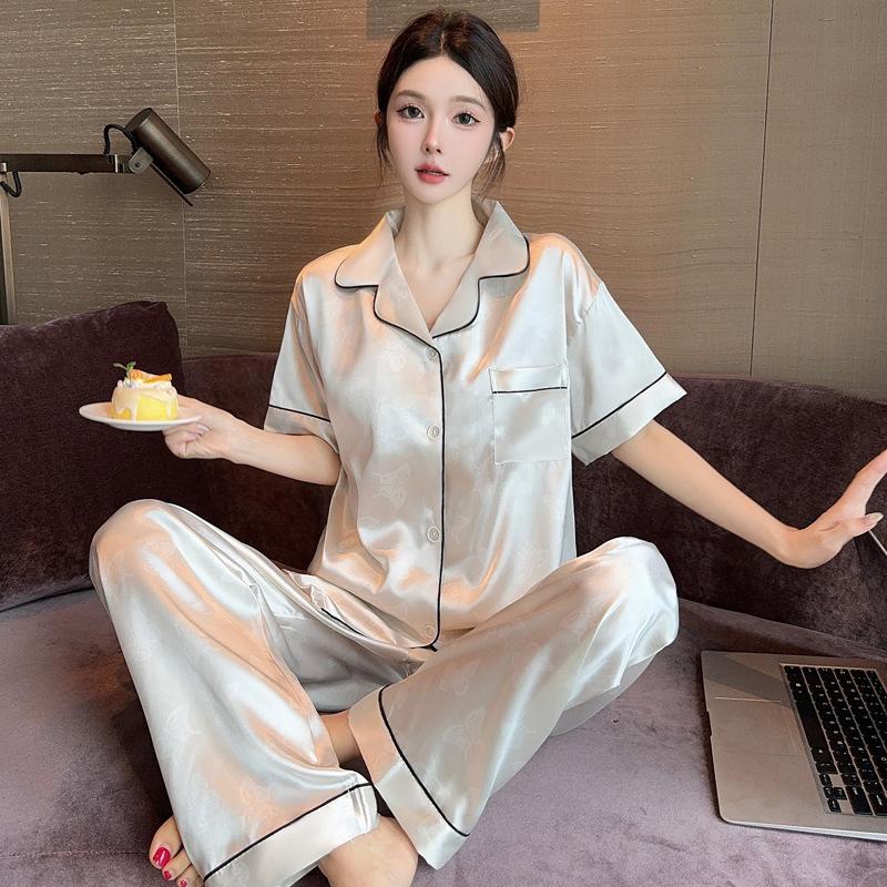 Pure Desire For High-End Women'S Short-Sleeved Trousers Can Be Worn Outside, Loose And Comfortable Temperament Pajamas And Loungewear