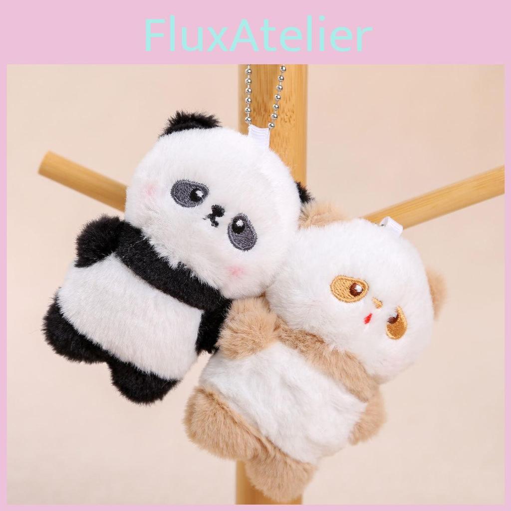 Magnetic Panda Plush Doll Keychain For Women Backpack Accessory