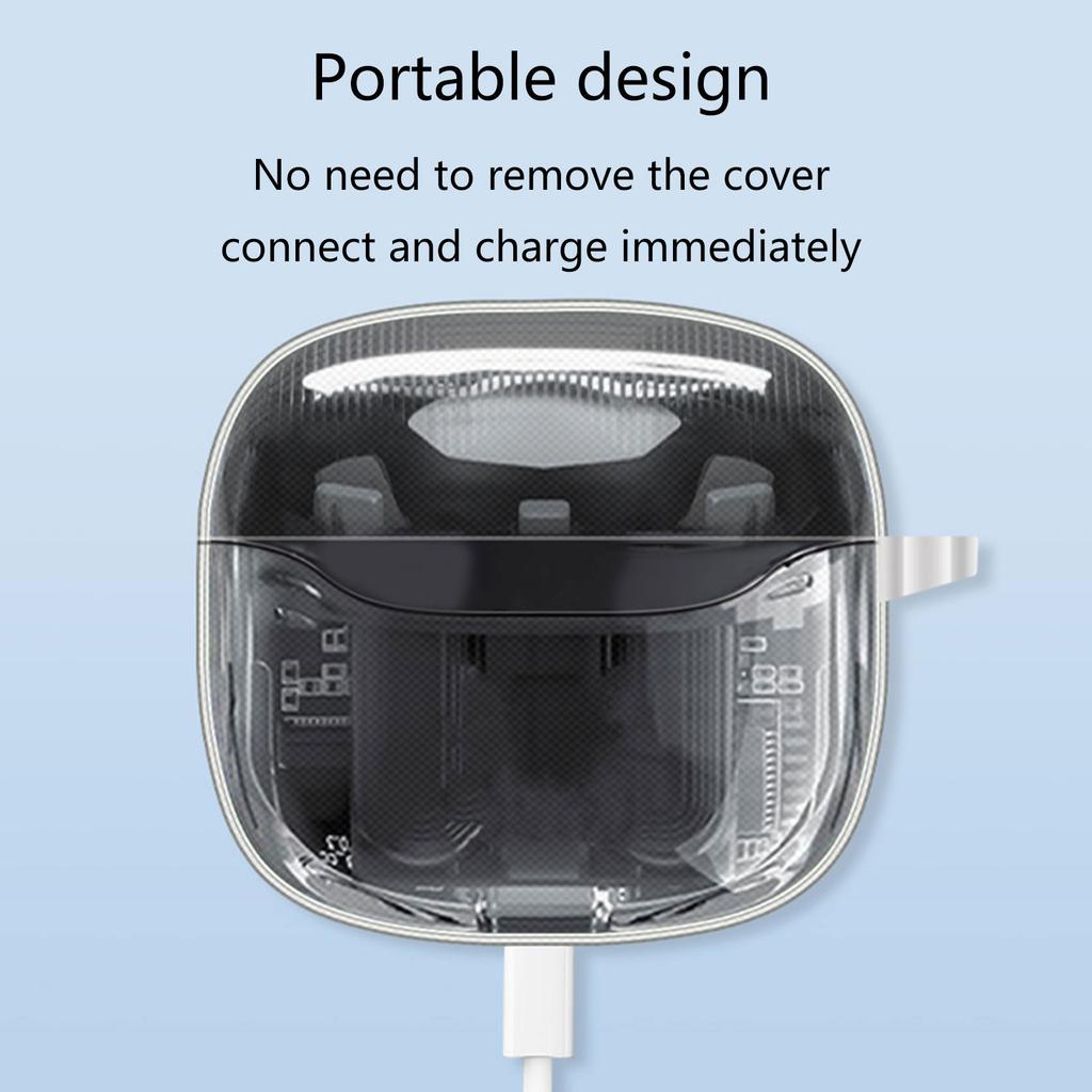 Clear Protect Bärväska Stöttålig för JBL TUNE FLEX 2 Hörlurar Dammtätt Hölje Tvättbar Repskyddande Ärm