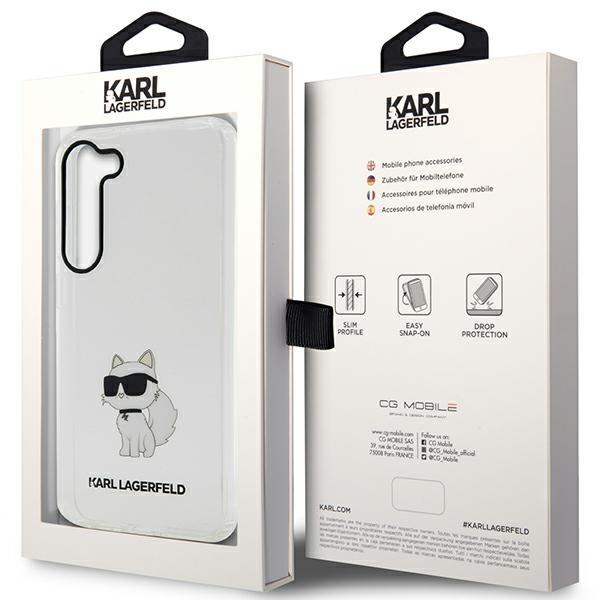 Etui do Samsung Galaxy S23 Karl Lagerfeld Ikonik Choupette Przezroczyste