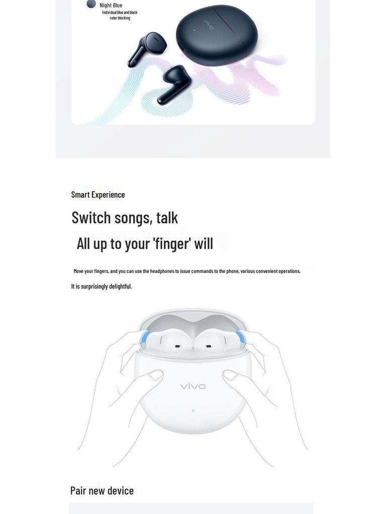 2025 New Model Wireless Bluetooth Earphones - Semi-in-ear, Noise Reduction, Extended Battery Life