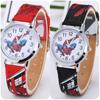 Watches Childrens Spiderman Pu Cartoon Modern Fans Gifts Versatile Fashion