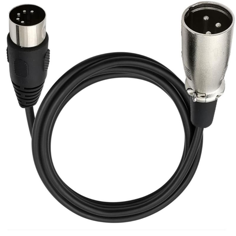 High Fidelitys MIDIto XLRAdapter Audios Cable DIN 5Pin To XLRMale Female Audios Cable for Professional Sound Equipment