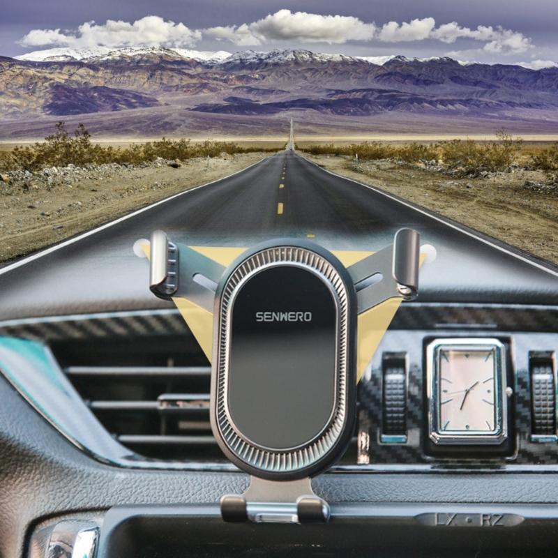 360° drehbare Auto-Handyhalterung Halterung Schwerkraftverbindung Automatisches Schloss für Smartphones
